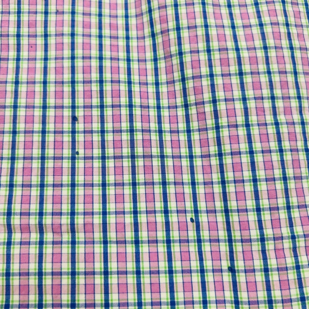 Ralph Lauren Classic Fit Shirt Mens XLT Tall Pink Blue Plaid Short Sleeve Preppy - Picture 7 of 9